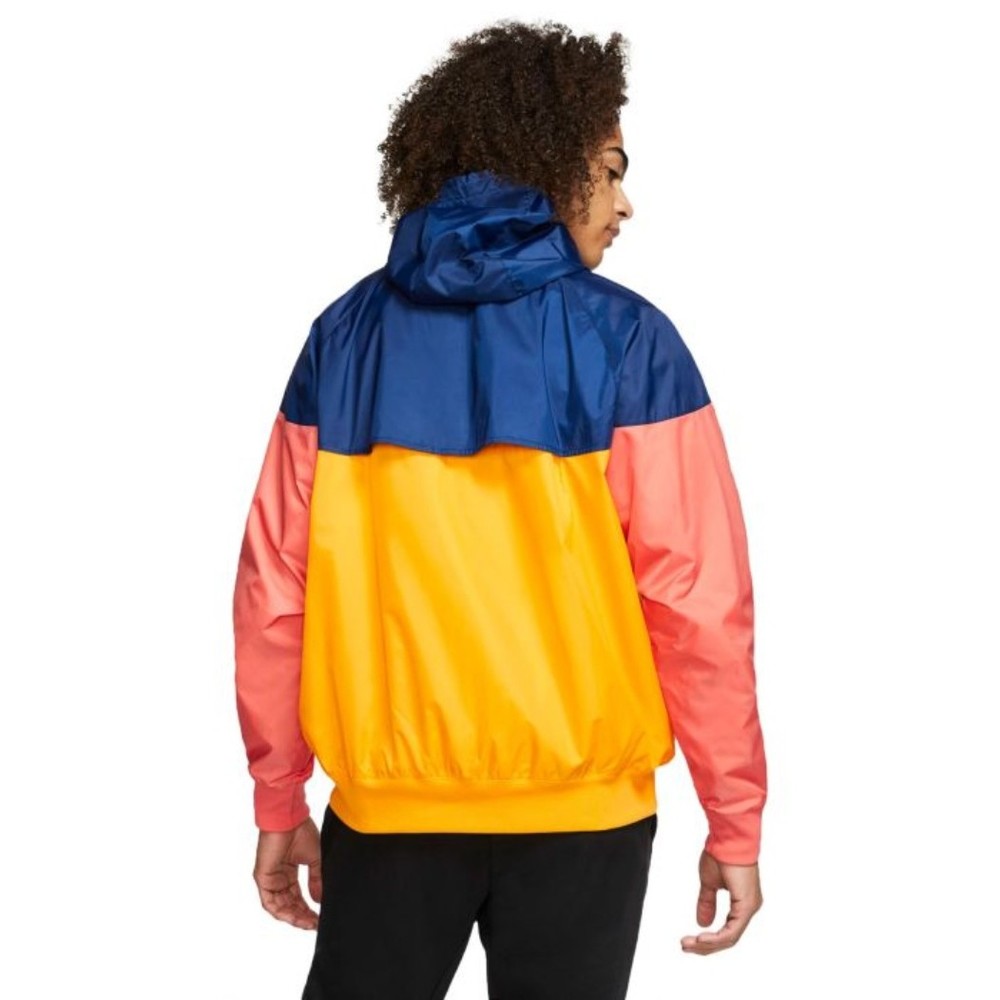NIKE SPORTSWEAR WINDRUNNER JACKET Men Size M Gold/Blue Void/Magic Ember - Picture 5 of 10